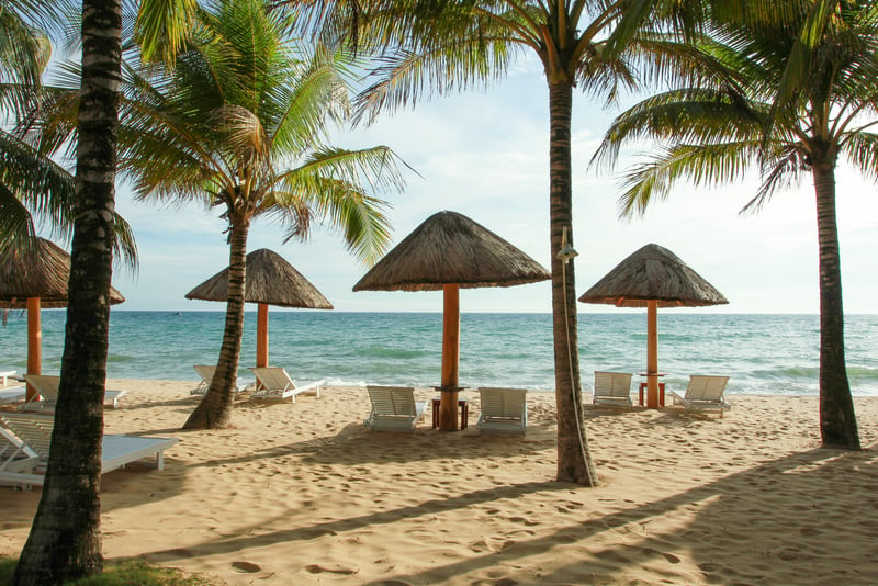 The beautiful beach at Phu Quoc island